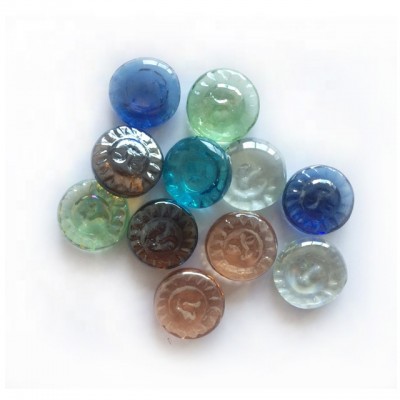 colored glass marble glass nugget for decoration