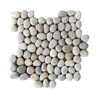 decorative pebble white mesh pebble stone net