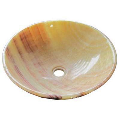 counter top natural marble stone round bowl wash basin