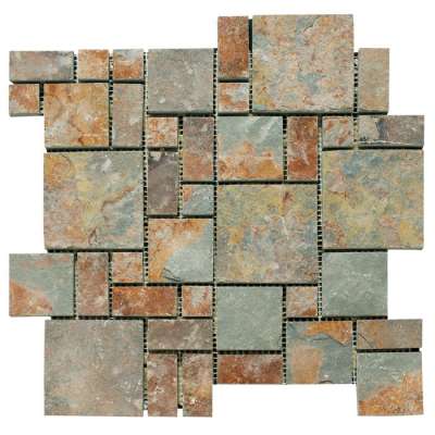 Rustic natural stone slate floor tile for flooring