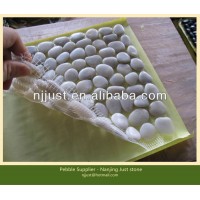 Nanjing polished white cheap pebble tile