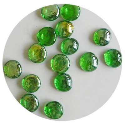 china round colored glass gem glass nuggets