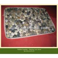 Home natural pebble cobble stone mat carpet