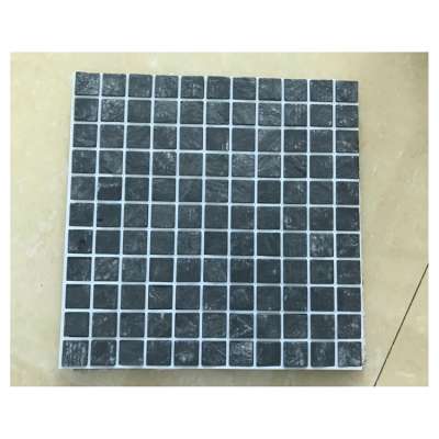 landscape black slate mosaic paving stone