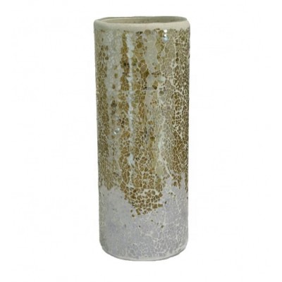 wholesale golden tall mosaic glass vase